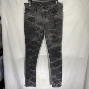 MIA Skinny Mid Rise Jeans Grey Tie Dye
